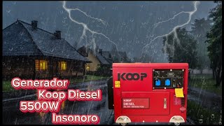 Generador Koop Diesel 5500w Insonoro SELLO SEC [upl. by Pedroza367]