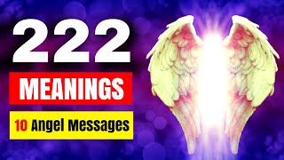 10 Meanings Of Angel Number 222  Seeing 222 Angel Number 💫 [upl. by Eirrod959]