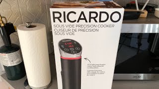 Review du cuiseur sous vide Ricardo en français score 710 [upl. by Ardnuaek]