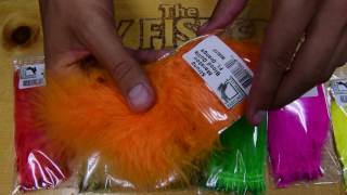 Fly Tying Material Hareline Strung Marabou Blood Quills [upl. by Eidnim]