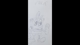 fnf faker spongebob mix vocals [upl. by Enna]