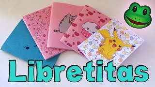 Haz libretitas fáciles  DIY Easy notebooks [upl. by Ielarol]