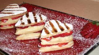 Mille Feuille Recipe  Valentines Day Special  CookingWithAlia  Episode 95 [upl. by Jasun]