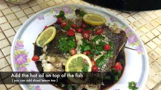 Simple Chinese Steam Fish Recipe [upl. by Rihat]