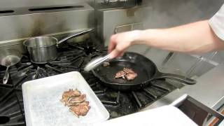 Cooking How to sear meat and deglaze a pan [upl. by Oinoitna]