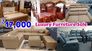 Mega Furniture Sale 15 Years Warranty  Hyderabad Furniture Marekt  Bed Sofa Set Dinning table [upl. by Yznil]