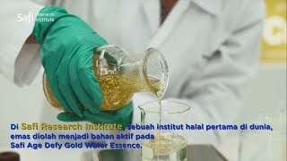 Safi Research Institute Ekstrak Gold dan Protein Sutera dalam Safi Age Defy [upl. by Kermy]