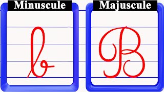 écriture de lalphabet français majuscule et minuscule en cursive [upl. by Namzzaj36]