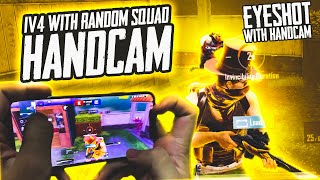 How to Perform Eyeshot My Handcam  playing 1v4 with Random Squad  47 khalifa Pubg Mobile [upl. by Farra]