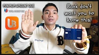 UnionBank Credit Card Minimum Amount Due 🆚️ Total Amount Due  Beginners Guide [upl. by Cleavland]