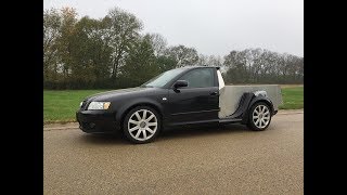 Audi A4 Pickup Truck Build Project [upl. by Ahsaekal]