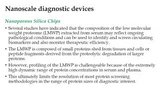 Nanoscale Diagnostic Devices I Nanoporous Silica Chips I Nanocantilever Arrays [upl. by Naneik565]