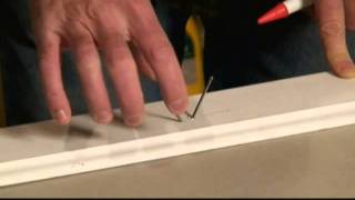 How to Fasten Trim to Drywall Attached to Metal Wall Studs Video [upl. by Sacken]