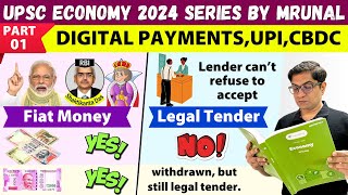 Economy Win24 Ep01 Digital Payment UPI Card Tokenization CBDC Cryptocurrency TheMrunalPatel [upl. by Punak]