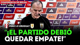 MARCELO BIELSA DEVASTADO y SIN RESPUESTAS tras PERÚ 10 URUGUAY  CONFERENCIA DE PRENSA  Depor [upl. by Yort]