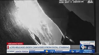 LCPD Releases body cam video from fatal stabbing [upl. by Yeloc]