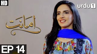 Amanat  Episode 14  Urdu1 Drama  Rubab Hashim Noor Hassan [upl. by Anneyehc]