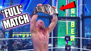 BROCK LESNAR WINS WWE CHAMPIONSHIP ELIMINATION CHAMBER 2022 FULL MATCH WARNING ORIGINAL ENDING LEAK [upl. by Landri365]