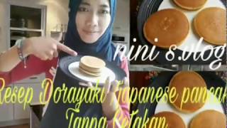 Resep Kue Dorayaki japanese pancake tanpa cetakan [upl. by Aiello130]