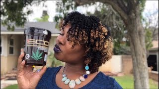 Eco Stylers Cannabis Sativa Oil Gel On Natural 3c Hair  Wash n Go [upl. by Griffy]