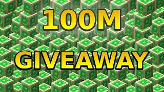 WHO WON 100m GIVEAWAY  Hypixel Skyblock [upl. by Ruthe174]