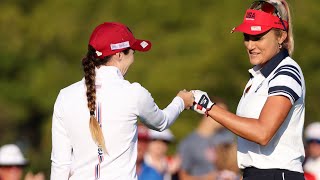 Match 10 Highlights  HullPedersen vs ThompsonAltomare  2021 Solheim Cup [upl. by Peyter]