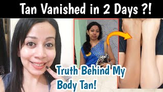 Truth Behind My Body Tan Removal 🥰 Tan removal for clear skin [upl. by Thanos]