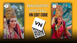 Navratri Utsav Special  Vn Template  VN edit  VN QR code [upl. by Nyved]