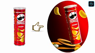 I turn a PRINGLES bottle into an ADVERTISING image [upl. by Elleined]