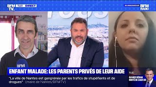 La mère dune enfant malade privée de son allocation de présence parentale témoigne sur BFMTV [upl. by Ummersen]