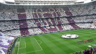 UEFA Champions League Anthem  Estadio Santiago Bernabéu [upl. by Ilesara]