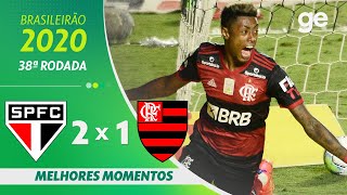 SÃO PAULO 2 X 1 FLAMENGO  MELHORES MOMENTOS  38ª RODADA BRASILEIRÃO 2020  geglobo [upl. by Enyrat]