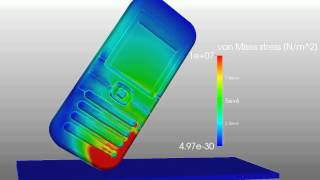 Simulation of a Mobile Phone Hitting the Ground [upl. by Jehoash]