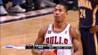 Derrick Rose Full Highlights 2011 Playoffs R1G1 vs Pacers  UNREAL 39 Pts 6 Dimes 3 Blocks MVP [upl. by Buke]