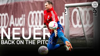 Back on the pitch Manuel Neuer is working on his comeback [upl. by Ttelrahc]