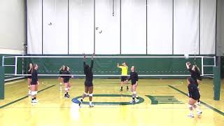 Oregon Ducks Volleyball Ball Control Routine [upl. by Averill137]