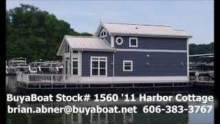 Houseboat 11 Harbor Cottage from BuyaBoatnet [upl. by Apeed]