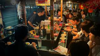 Foreign Exchange Student run Yatai in Fukuoka Japanese Food Stall [upl. by Dahij]