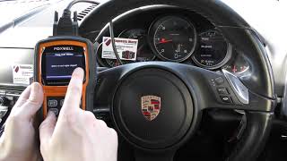 Porsche Cayenne Airbag Light Turn Off Reset Foxwell NT520 Pro Code Reader Scan Tool [upl. by Yreneh]