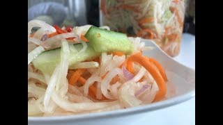 How to make vegetable pickled​ ជ្រក់​ញាុំជាមួយសាច់អាំង​ [upl. by Holmen]