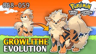 How To Evolve Growlithe Into Arcanine In Pokemon Fire Red amp Leaf Green  Kanto Pokedex [upl. by Manlove]