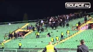 FK Sarajevo  Borac incident [upl. by Erehc]