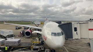 Flying Virgin Atlantic Premium Economy  London Heathrow to New York JFK A330300  virginatlantic [upl. by Elbart]