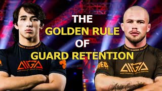 Simple Trick for Advanced Guard Retention  AIGA BJJ Analysis [upl. by Neliak99]