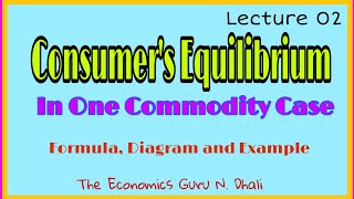 Utility Approach  Two Commodities  Consumers Equilibrium  5  Class 11  Micro Economics [upl. by Eidnak142]