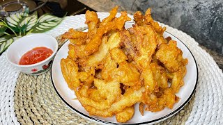 Jamur Tiram Krispi masak food cooking trending [upl. by Ennahteb255]