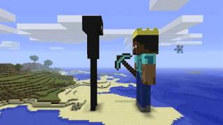 Minecraft  Enderman amp Herobrine [upl. by Ankney]