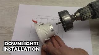 How to install downlights LED spotlight wiring How to wire LED down light [upl. by Ronen470]