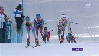 Längdskidor VM Lahtis 2017  15km Skiathlon Damer [upl. by Rtoip]