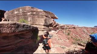 Maze Overlook trail Canyonlands National Park Utah 360° video [upl. by Minerva]